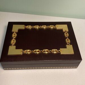 Vintage Swank Men’s Faux Leather Jewelry Box